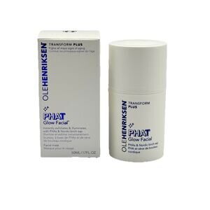 NEW OLE HENRIKSEN PHAT Glow Facial Exfoliating Mask Transform Plus 1.7oz.